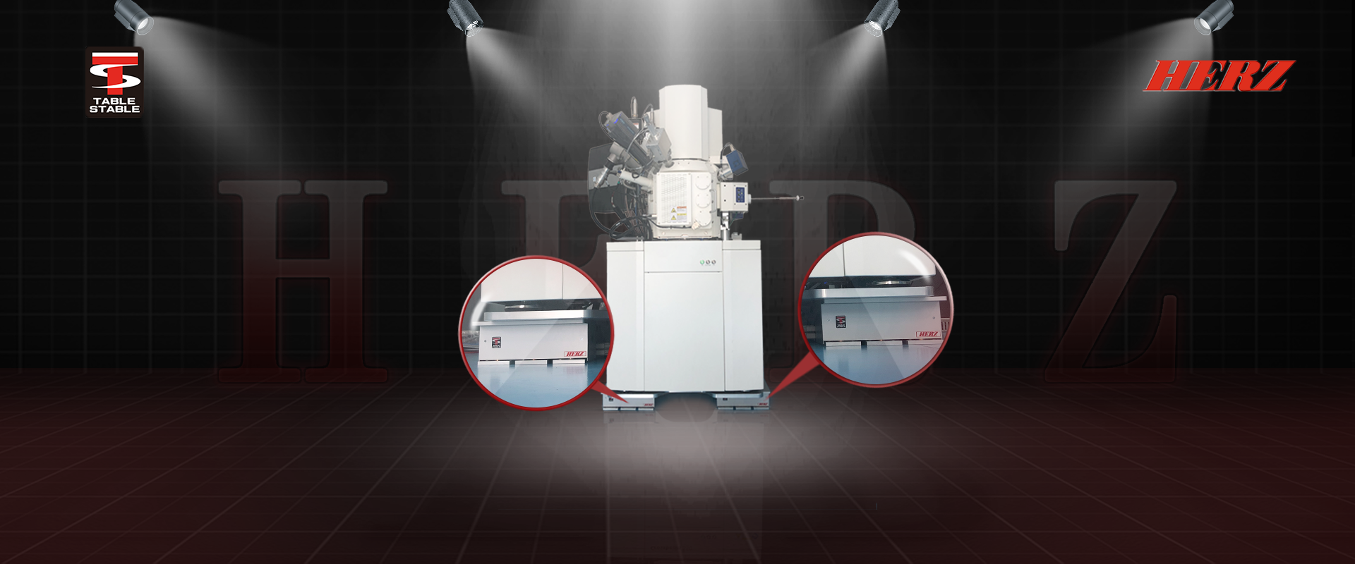 Herz减震台，主动式减震台，电镜减震